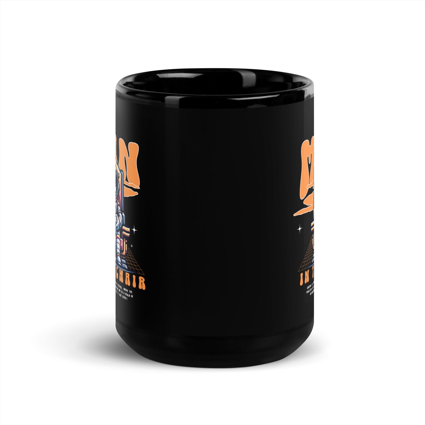 MIC AS Black Glossy Mug