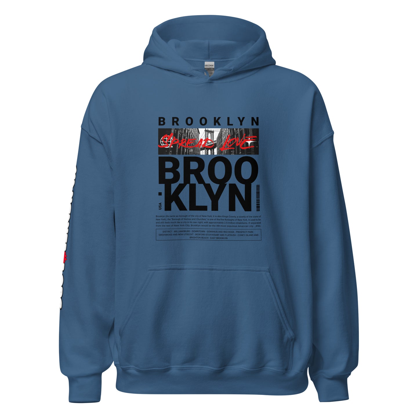 BKLYN (wht) Unisex Hoodie