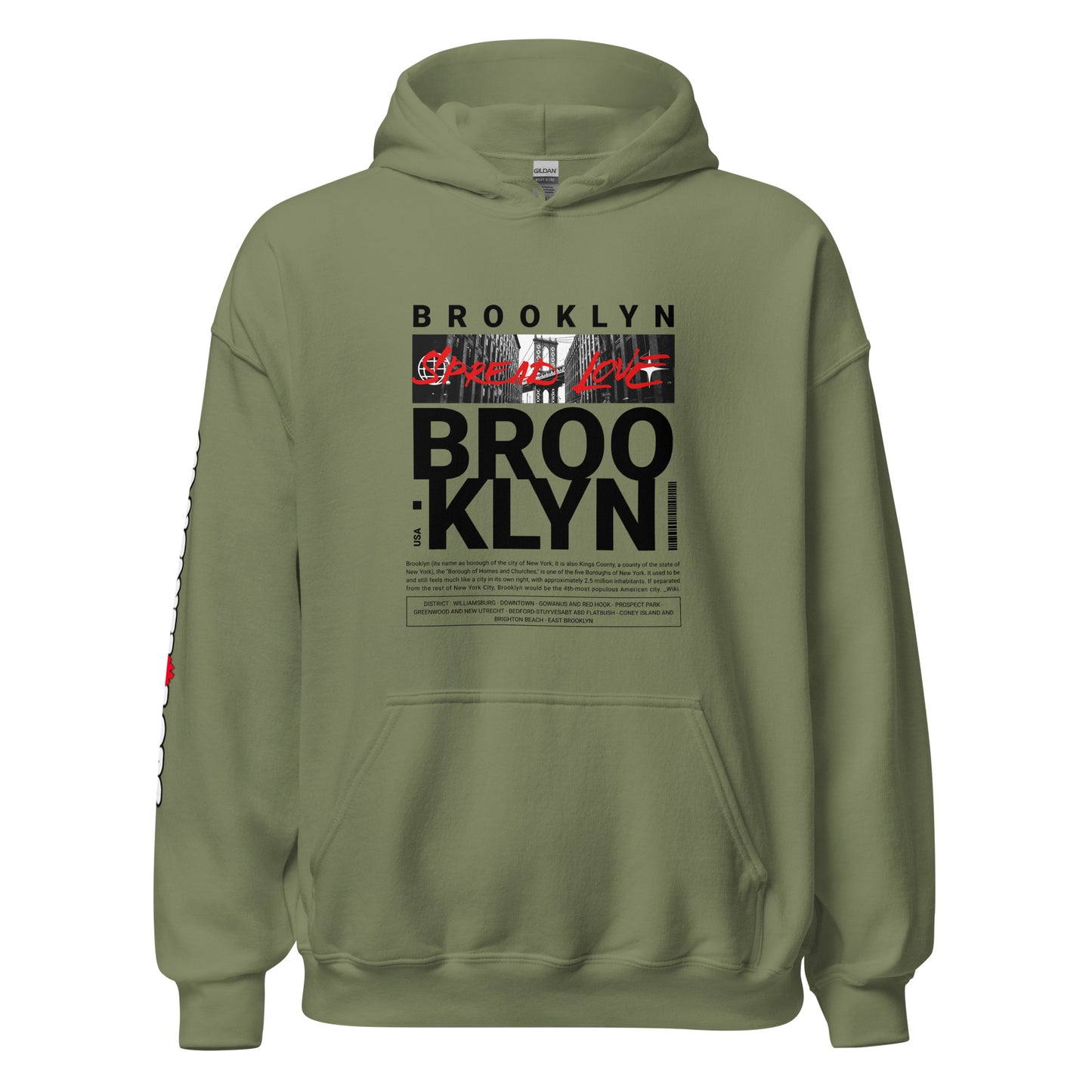 BKLYN (wht) Unisex Hoodie