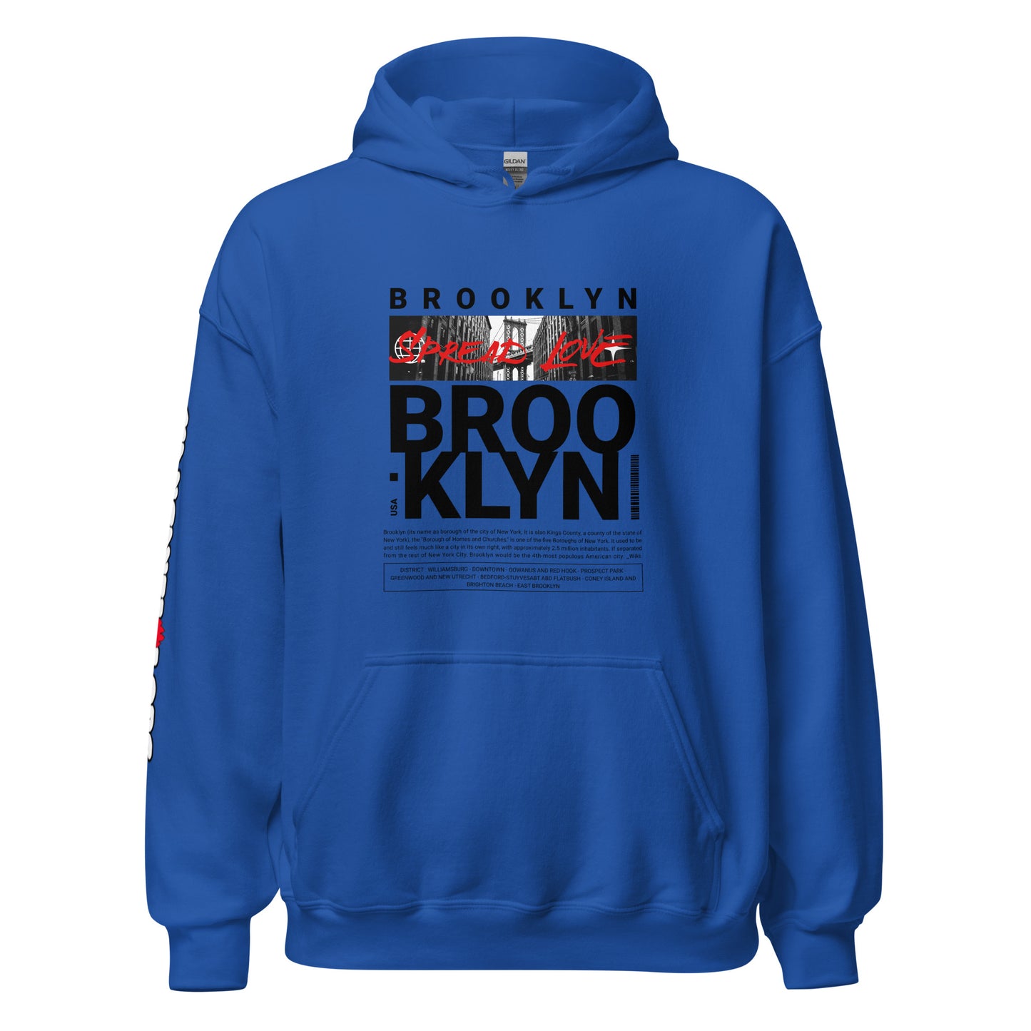 BKLYN (wht) Unisex Hoodie