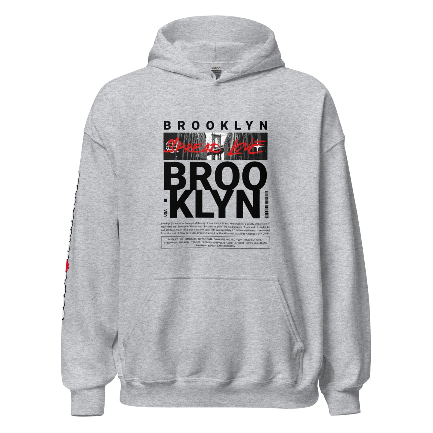 BKLYN (wht) Unisex Hoodie