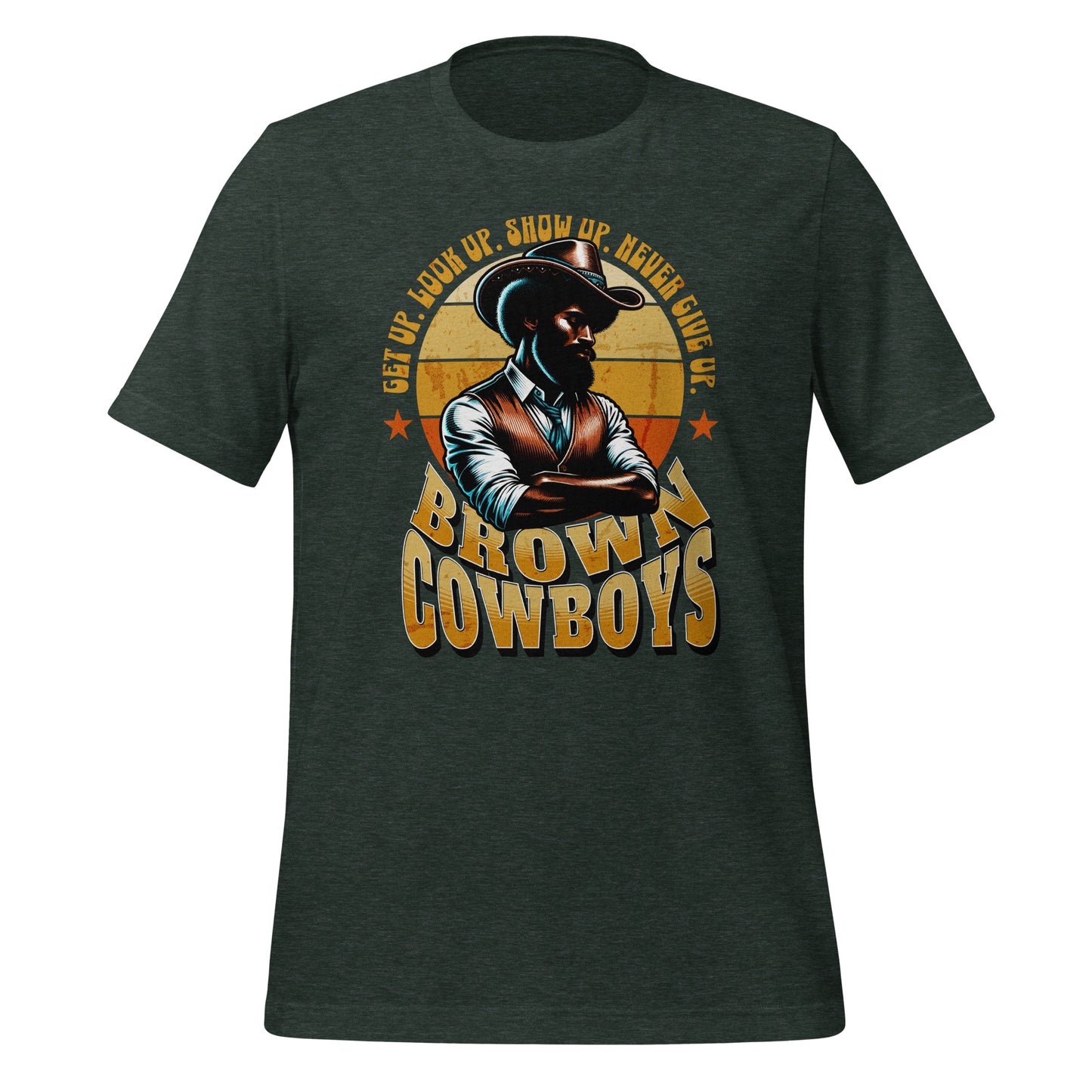 Brown Cowboys Unisex t-shirt