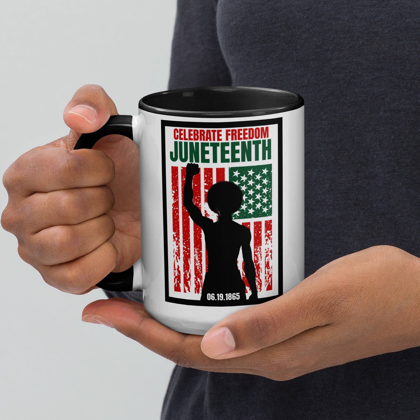 Juneteenth04 Mug with Color Inside