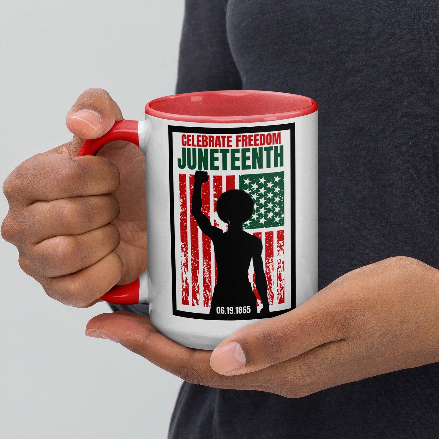 Juneteenth04 Mug with Color Inside